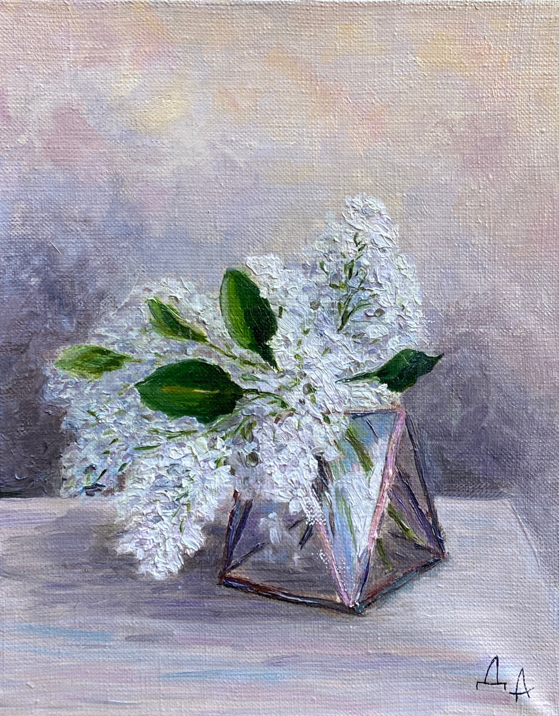 Alexandra Alexandrovna Danilova. Etude with white lilacs