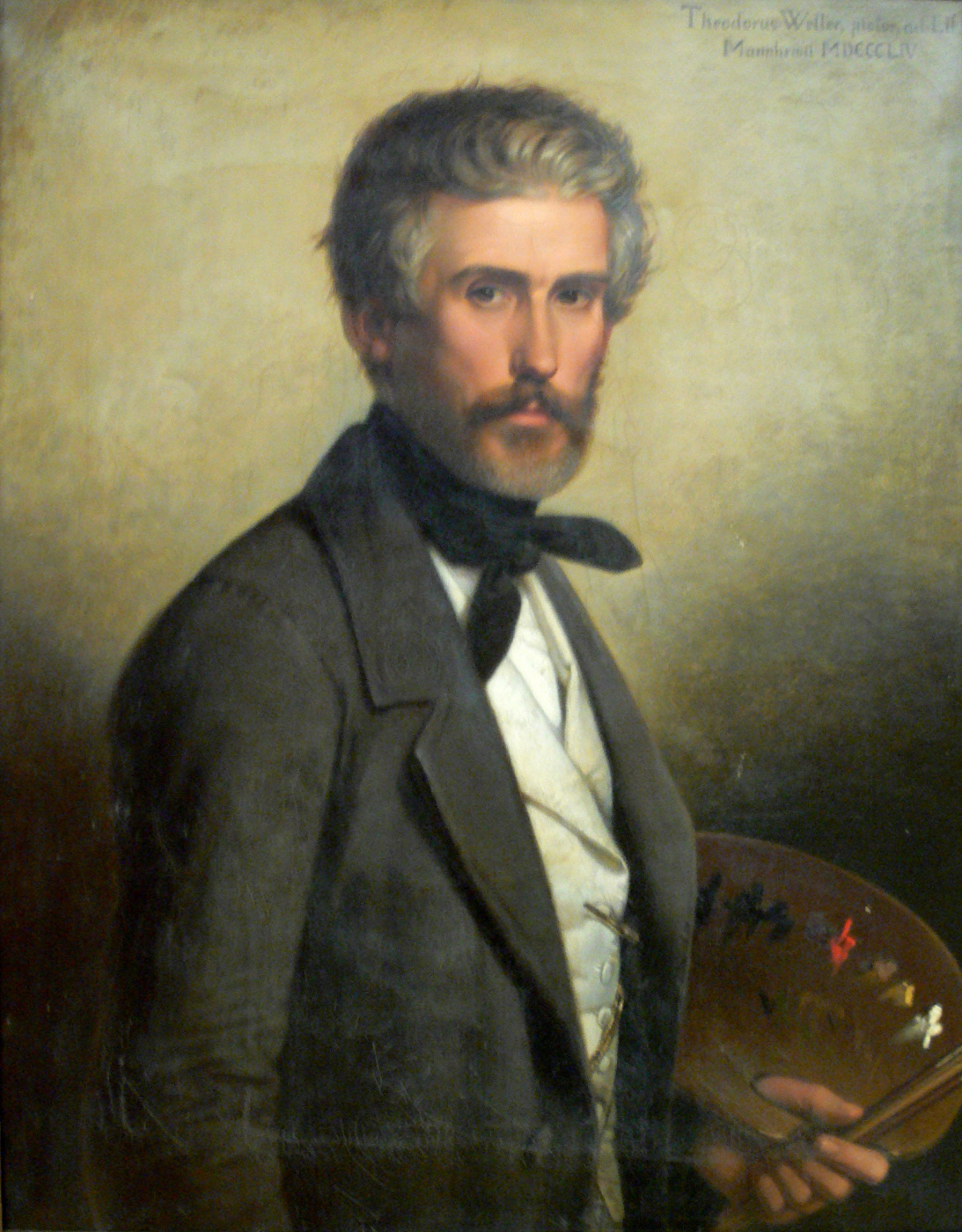 Theodor Leopold Weller. Self-portrait