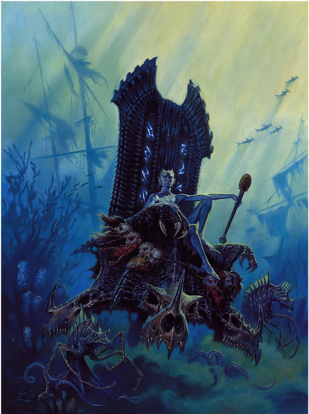 Todd Lockwood. The throne of dragon skulls