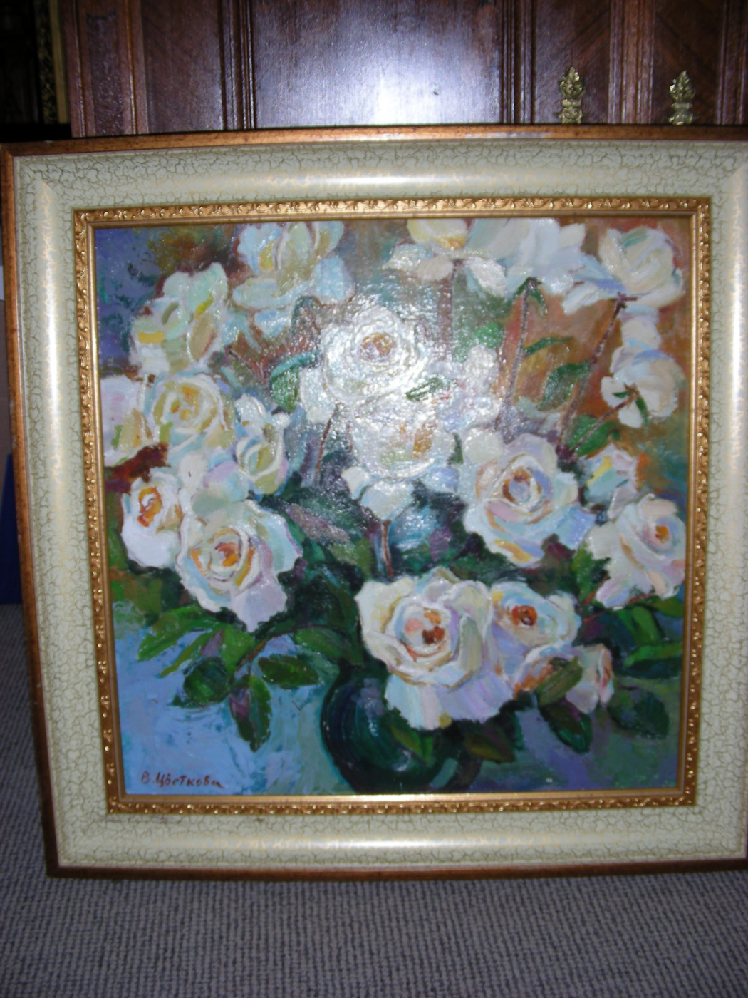 Valentina Petrovna Tsvetkova. White roses