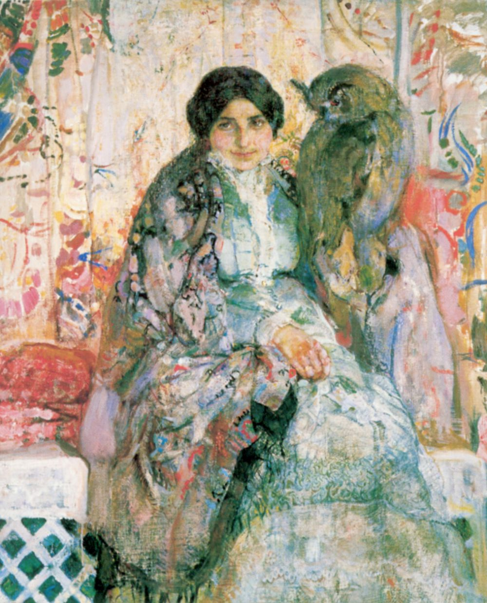 Alexander Ivanovich Savinov. The woman with the owl