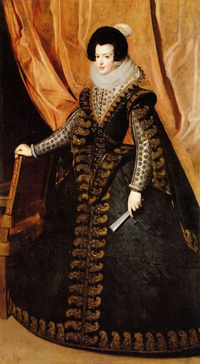 Diego Velazquez. Portrait of Queen Isabella of Bourbon