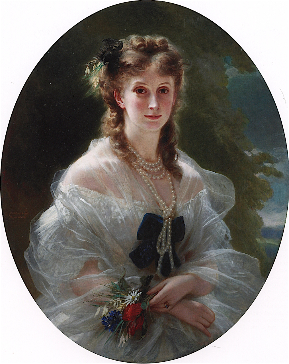 Franz Xaver Winterhalter. Princess Sofia Trubetskaya, Duchess of Morny