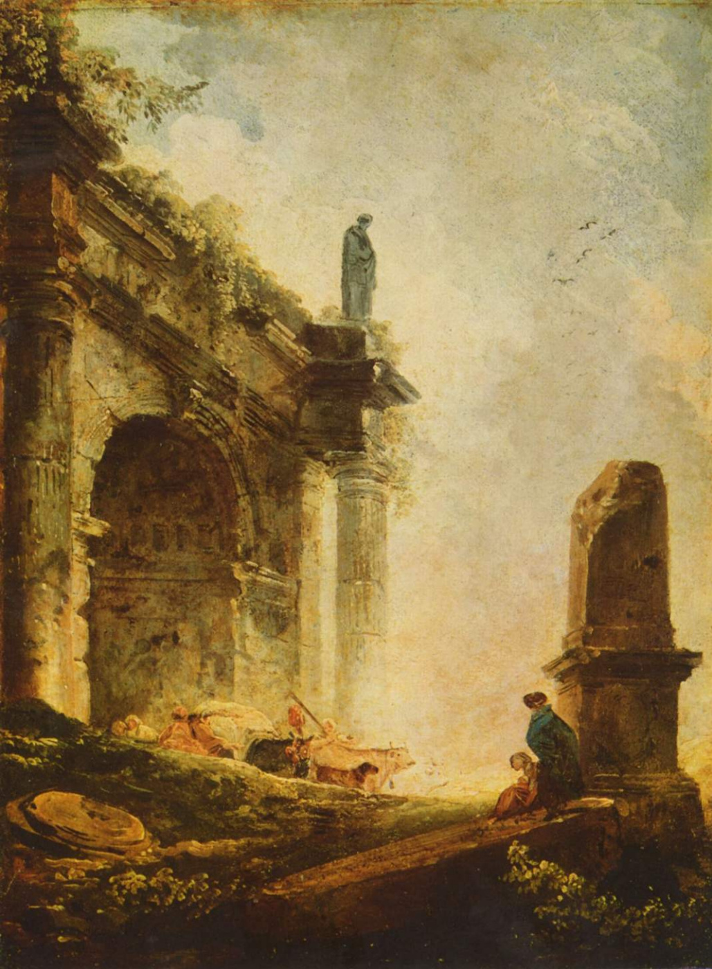 Hubert Robert. Ancient ruins