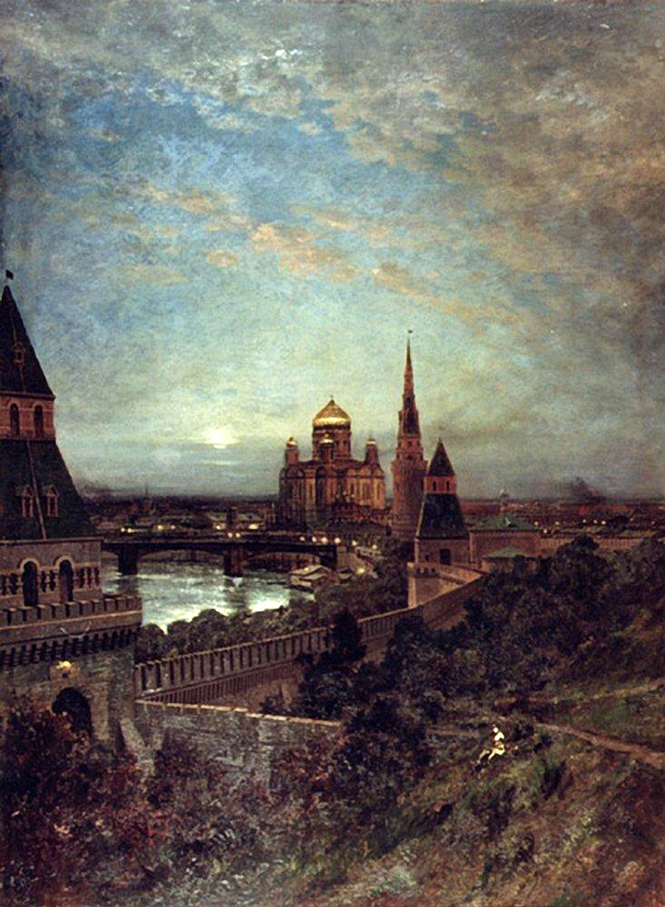 Alexey Petrovich Bogolyubov. View of Moscow in the evening