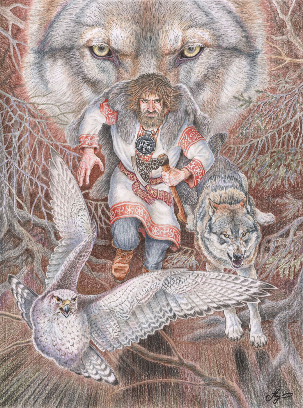 Anton Valerievich Shkurko. "Volh is a Slavic werewolf warrior."