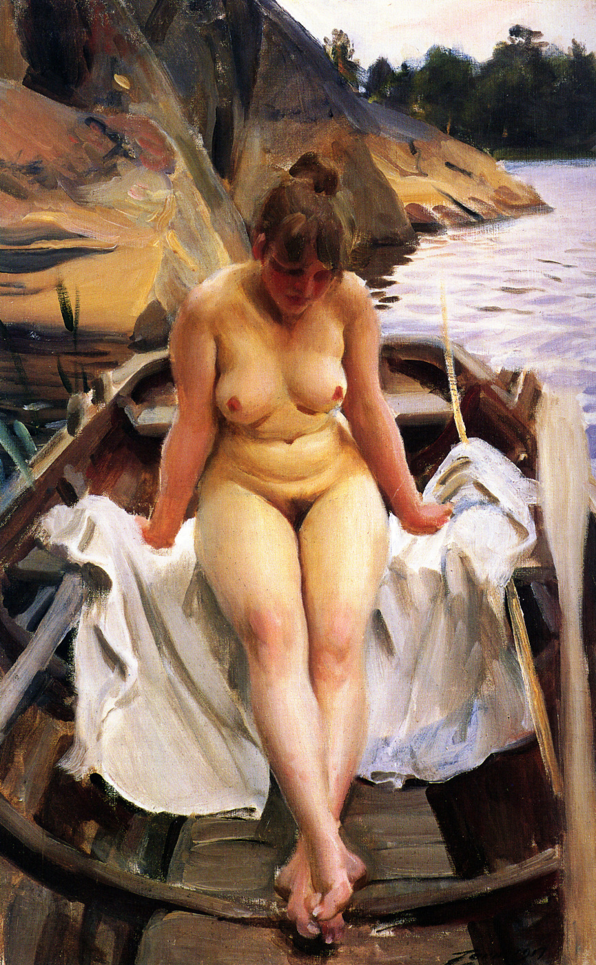 Anders Zorn. In the boat