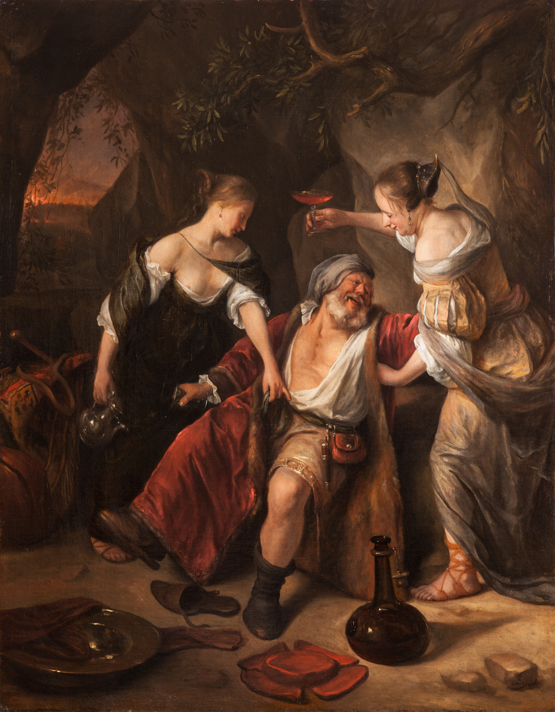 Jan Steen. Lot and his daughters