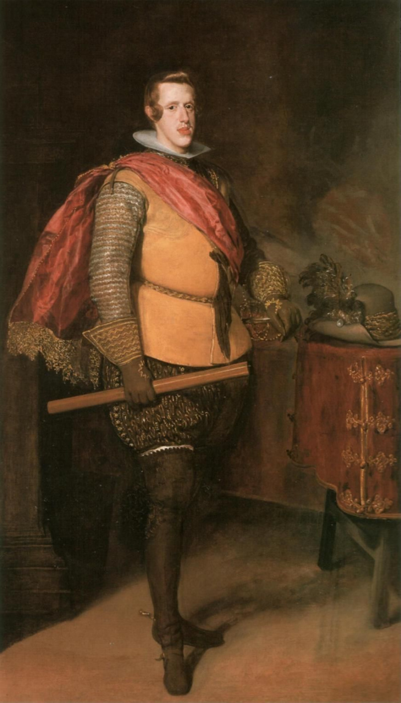 Diego Velazquez. Portrait of Philip IV in yellow coat