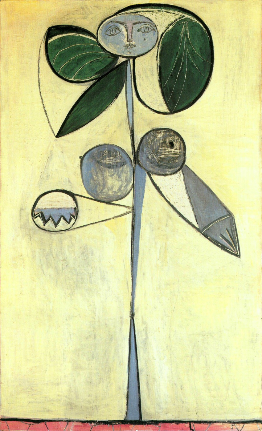 Pablo Picasso. The woman-a flower. Françoise Gilot
