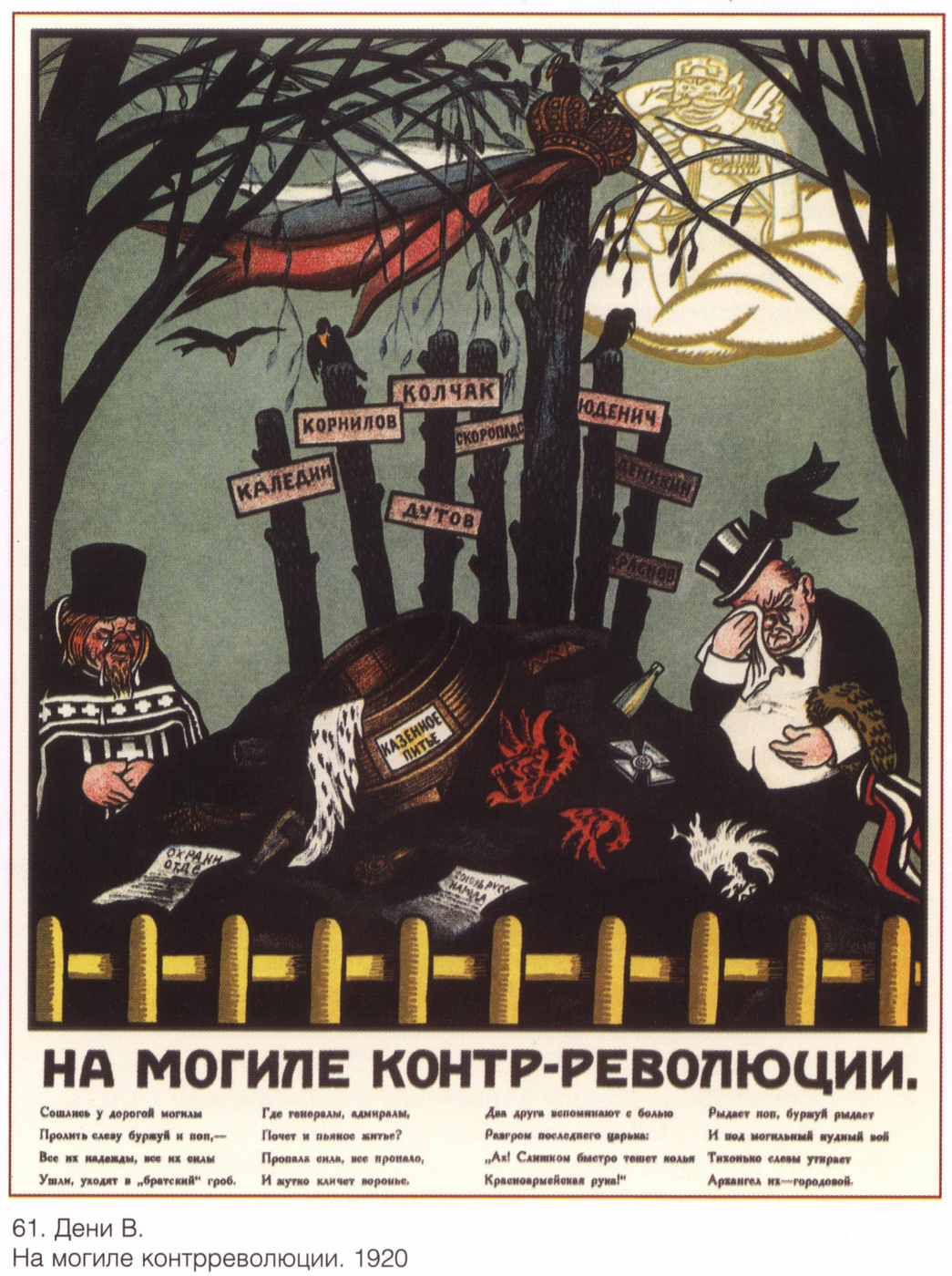 Posters USSR. At the grave of counter-revolution