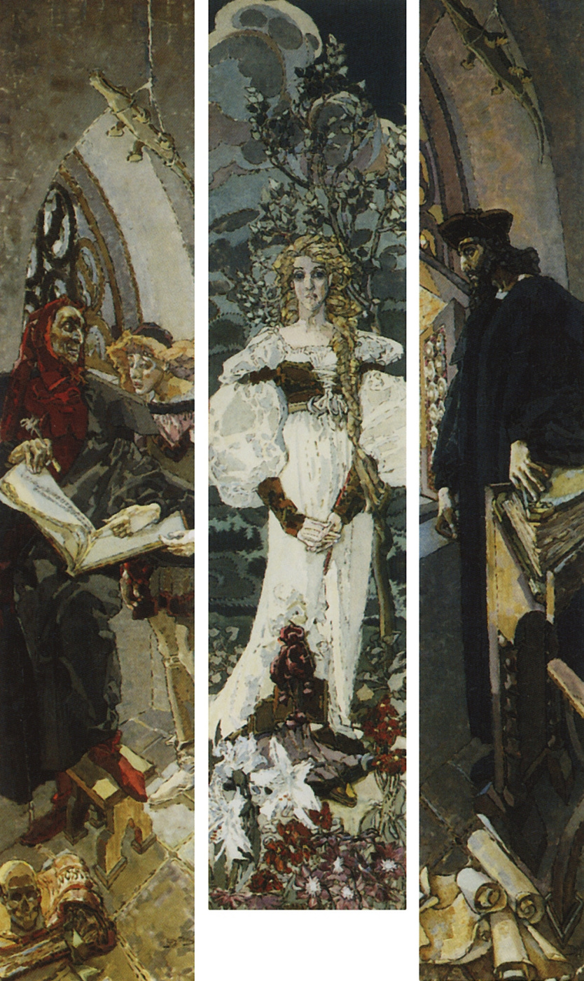 Mikhail Aleksandrovich Vrubel. Faust. Triptychon