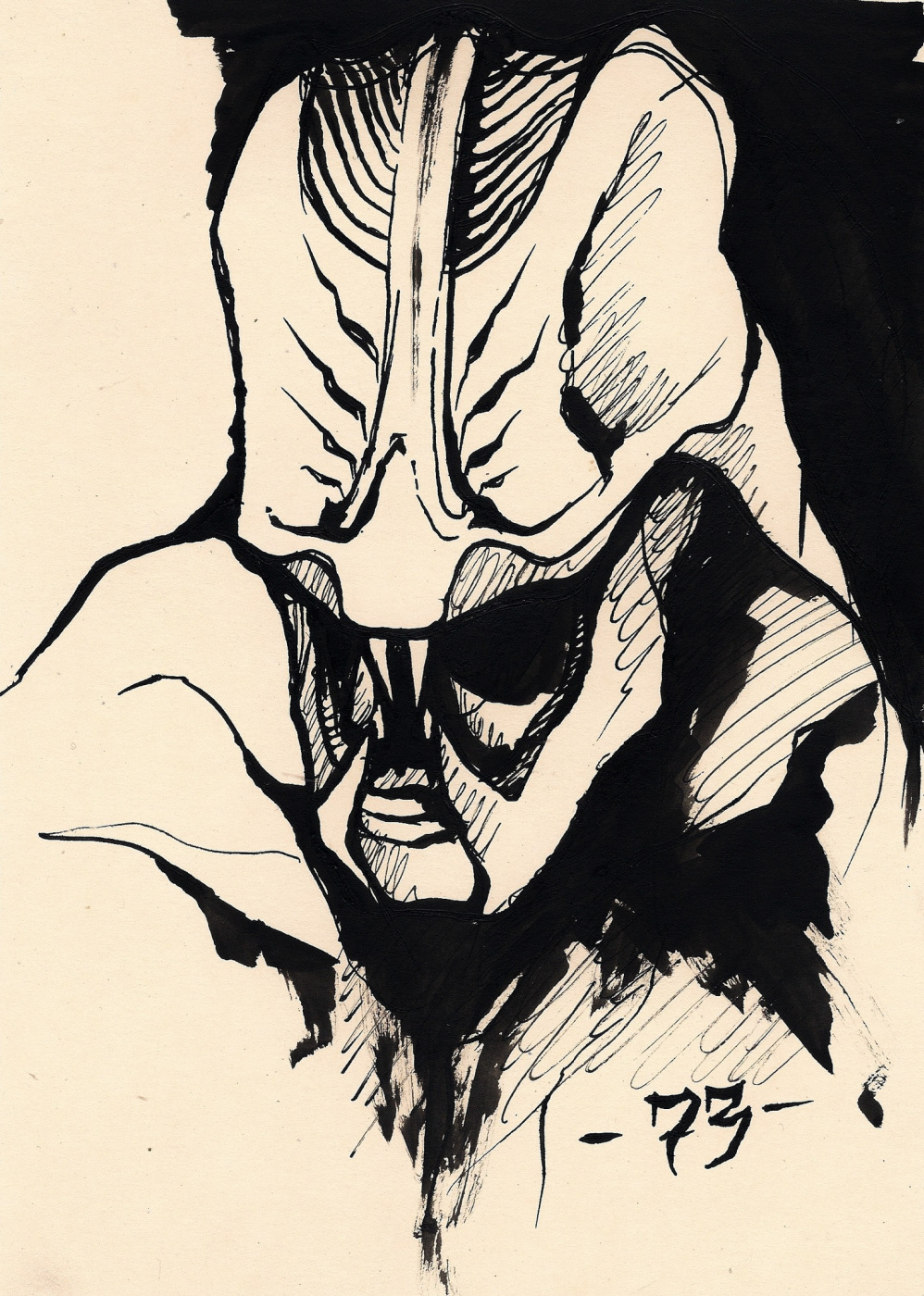 CEA 73. Alien creature sketch