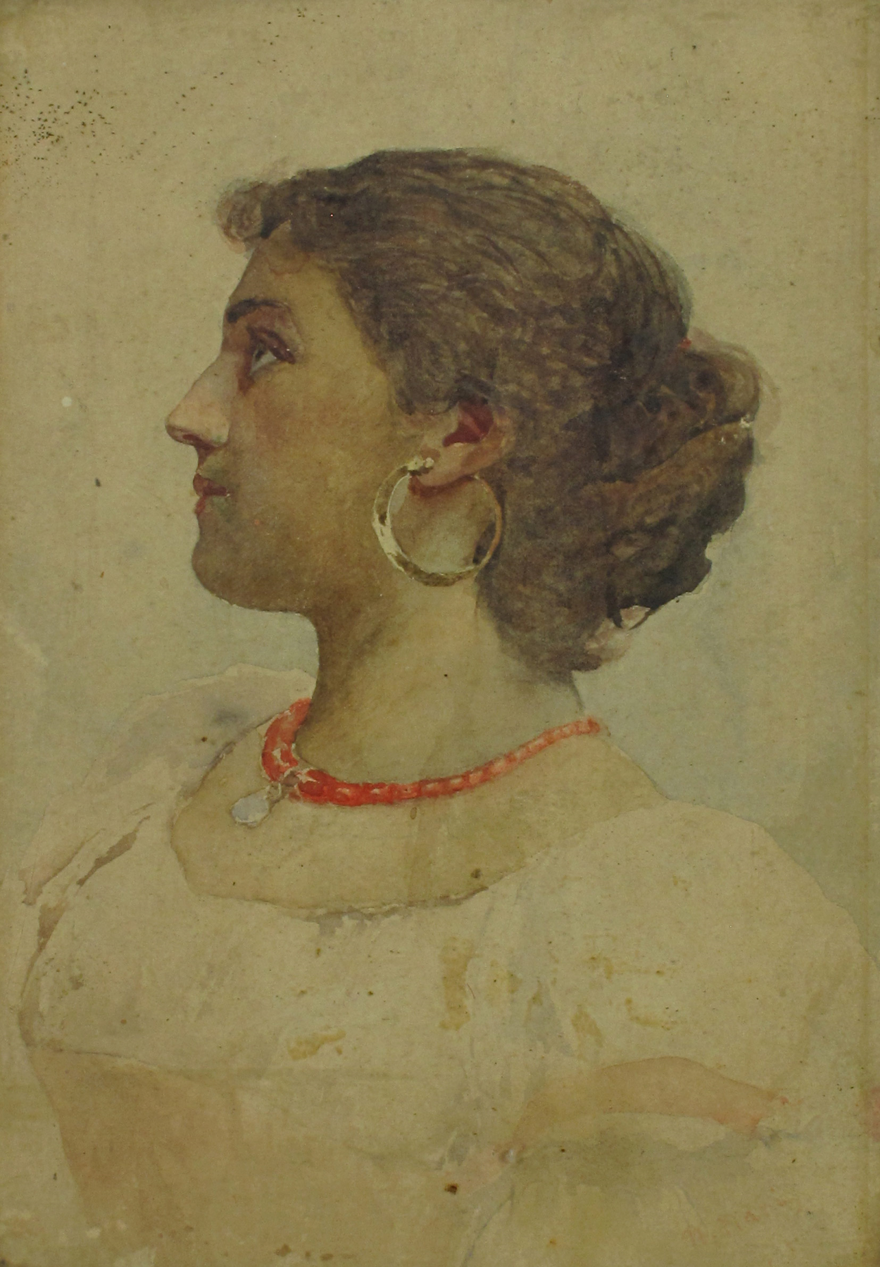 Napoleone Nani. Profile of a woman