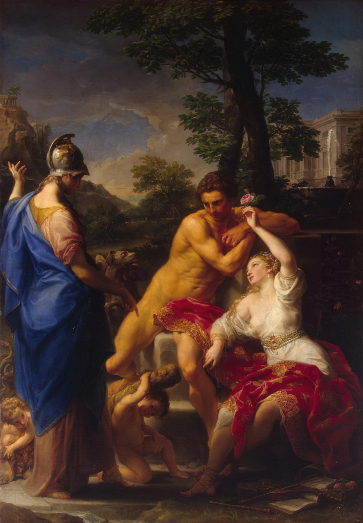 Pompeo Girolamo Batoni. Hercules at the Crossroads between Virtue and Vice