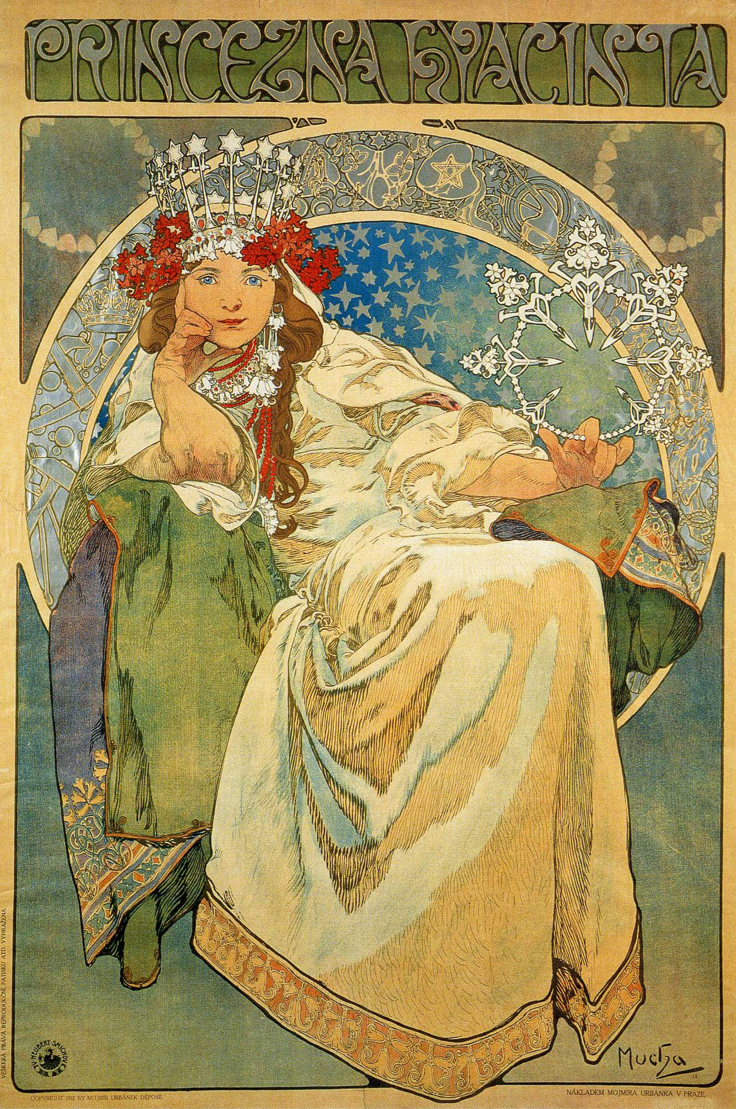 Alphonse Mucha, Princess Hyacinth, 1911, private collection. 