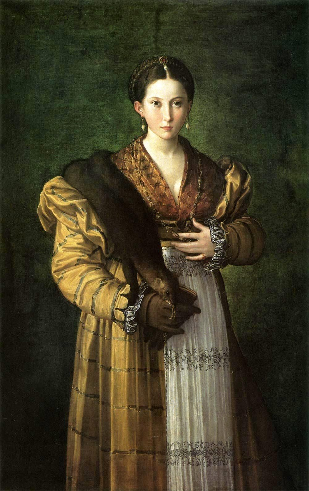 Francesco Parmigianino. Portrait of a young lady, called "Anthea"