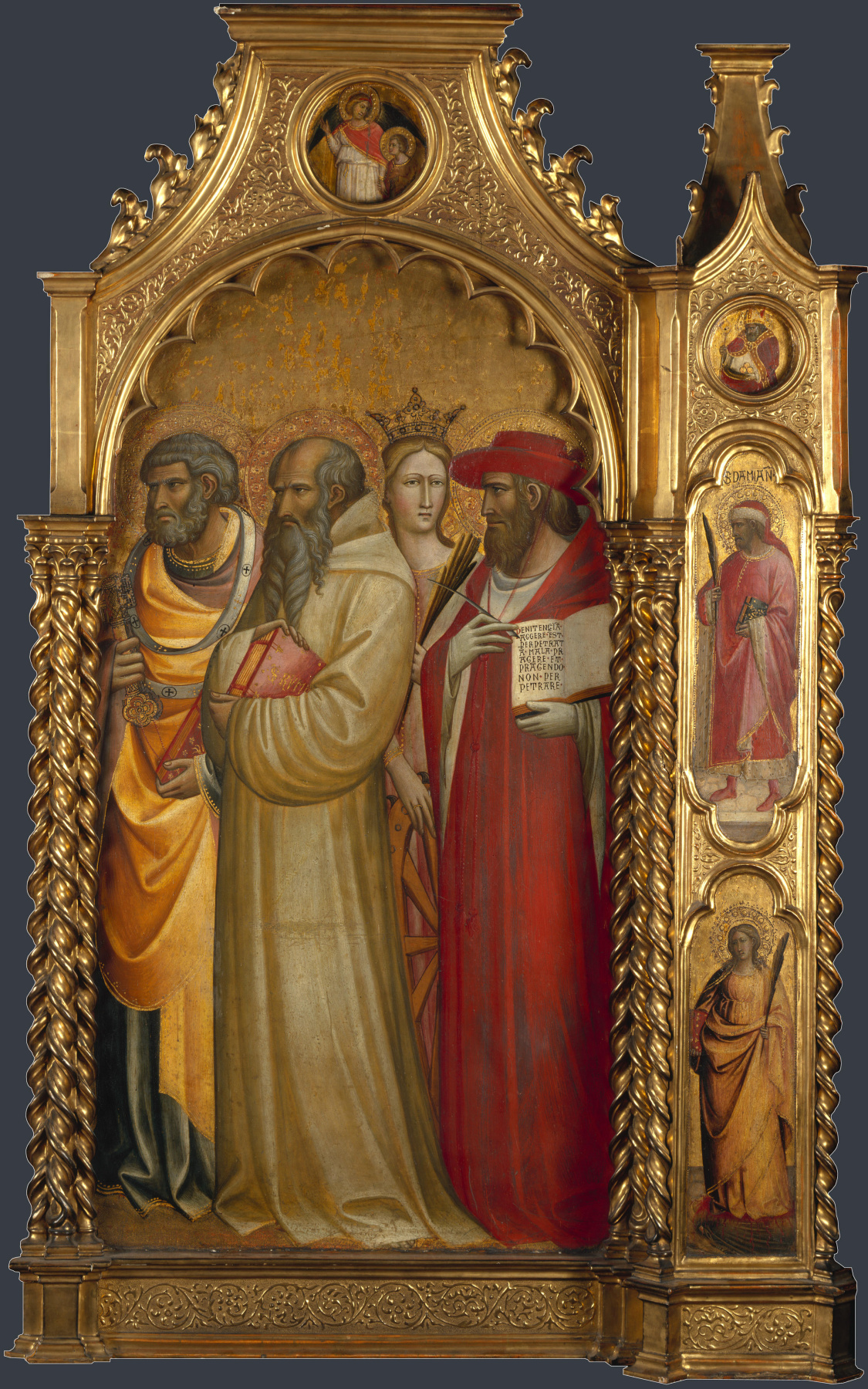 Gave Ponte Giovanni. Saints Peter, Romuald, Catherine and Jerome