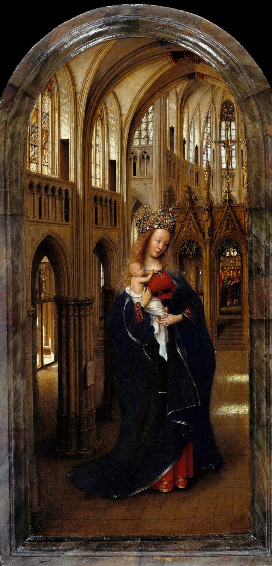 Jan van Eyck. Madonna in the Church