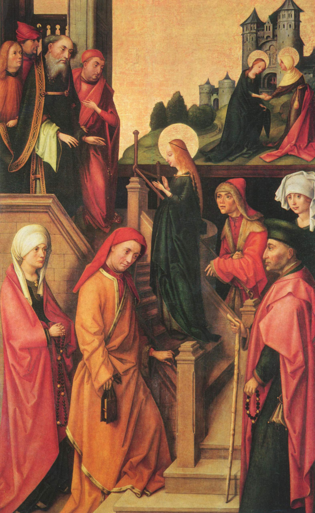 Hans Senior Holbein. Weingartens the altar. The introduction of Mary into the temple