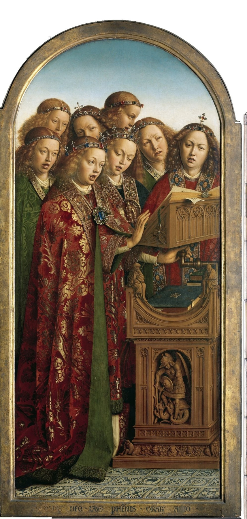 Hubert van Eyck. Gents altar. Angels (fragment)