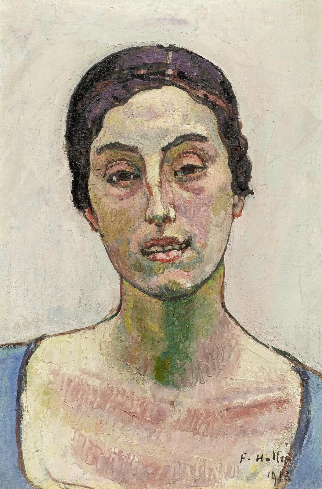 Ferdinand Hodler. Portrait of a dancer Francine Mail