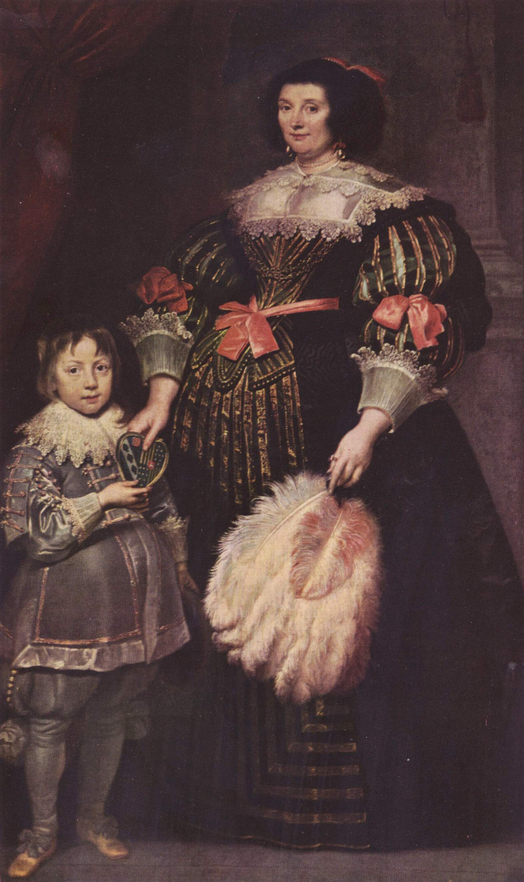 Anthony van Dyck. Portrait of Charlotte Butkus, lady Ana, son
