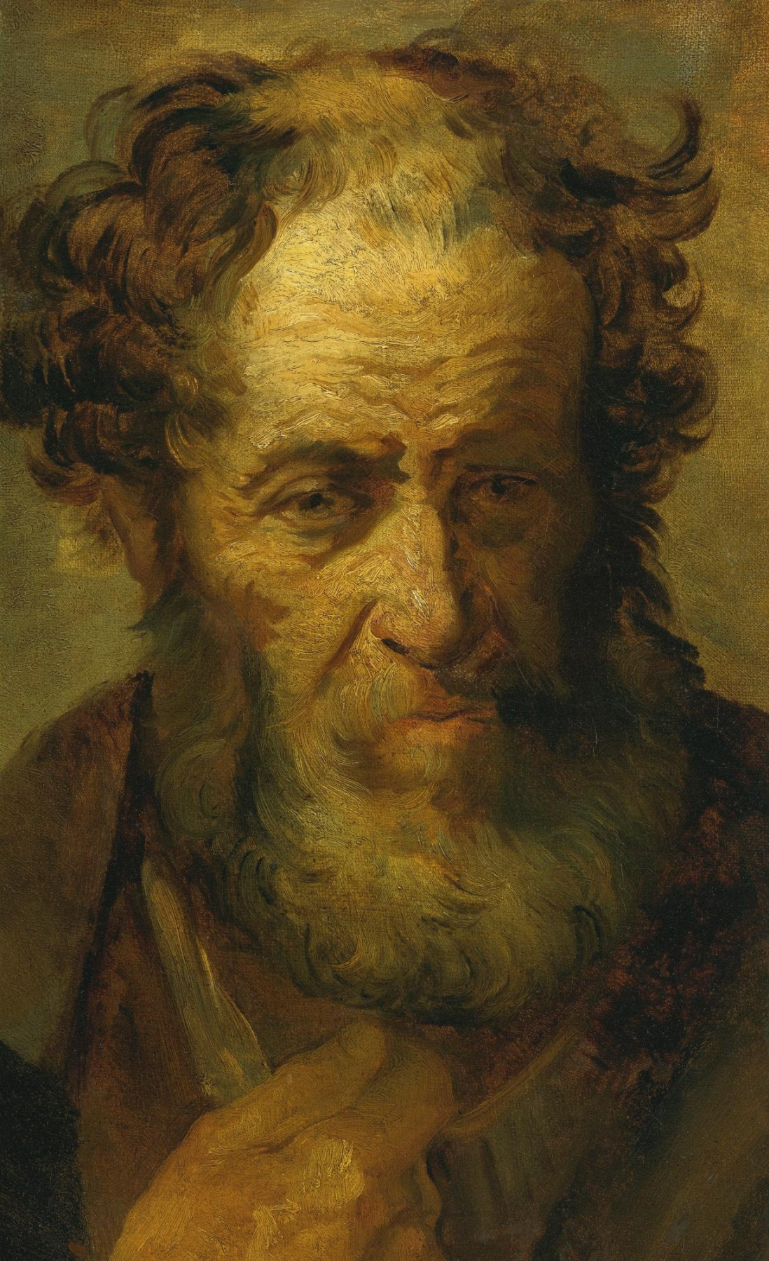 Théodore Géricault. Portrait of a bearded man (after Rembrandt)