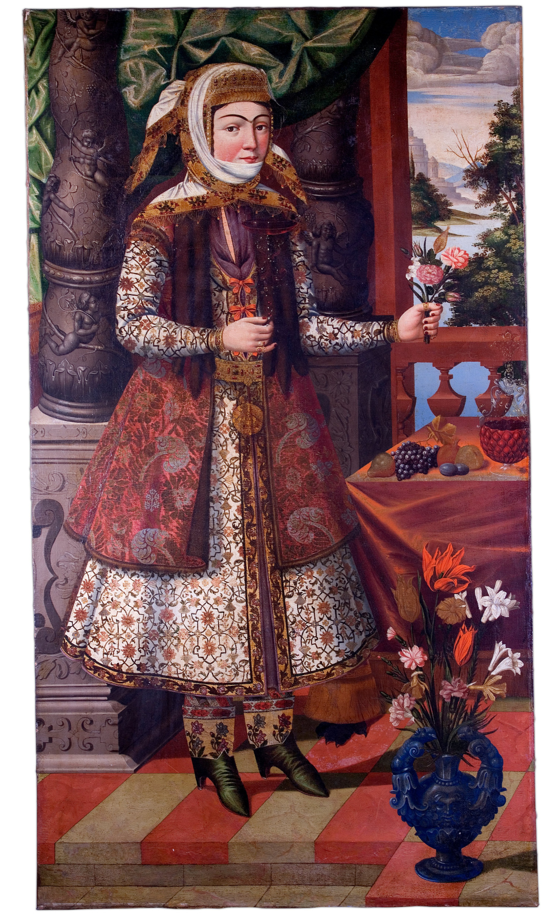 Portrait of an Armenian girl. Iran. Late 17th century