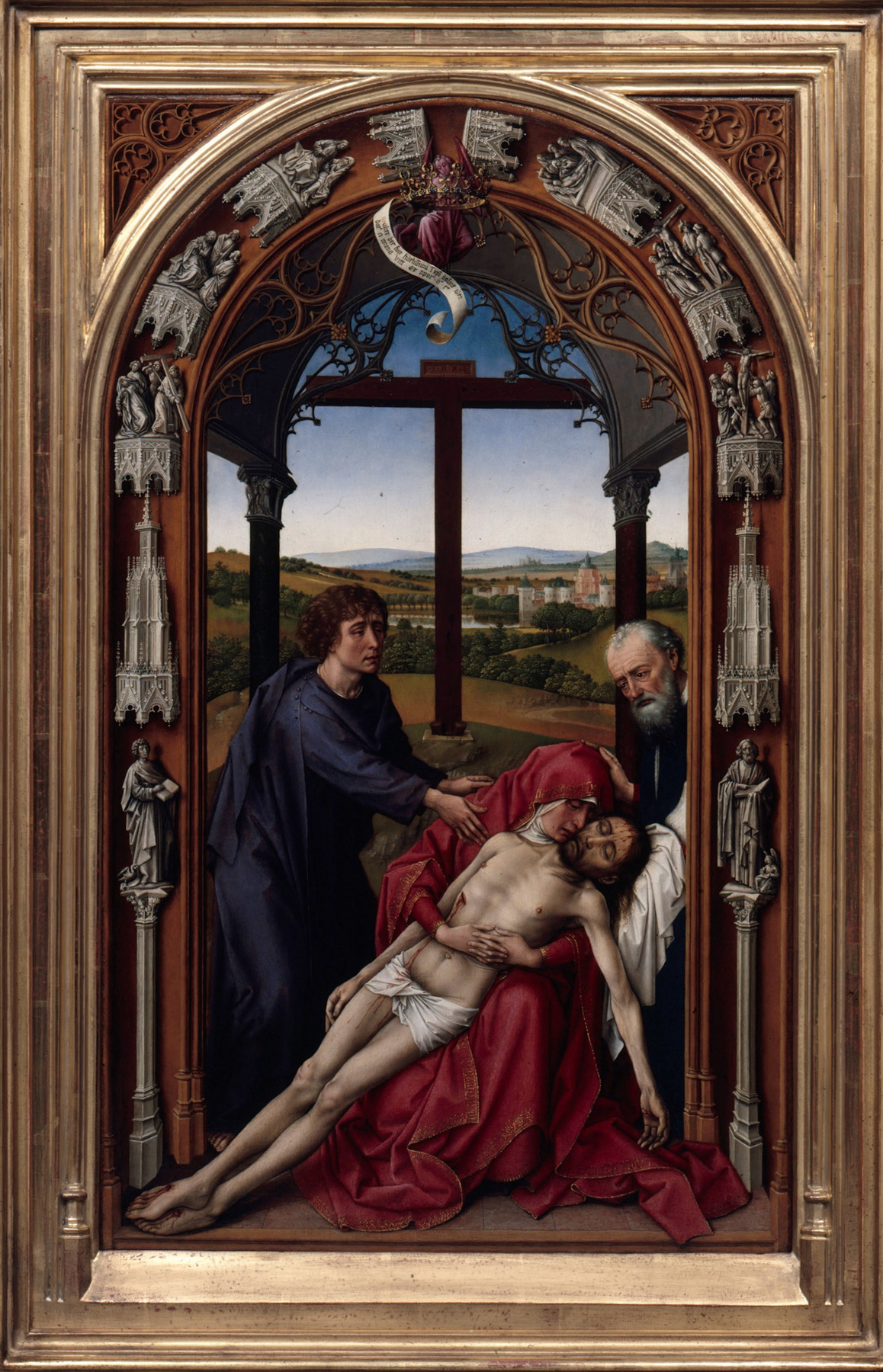 Rogier van der Weyden. The Miraflores Altar. Fragment
