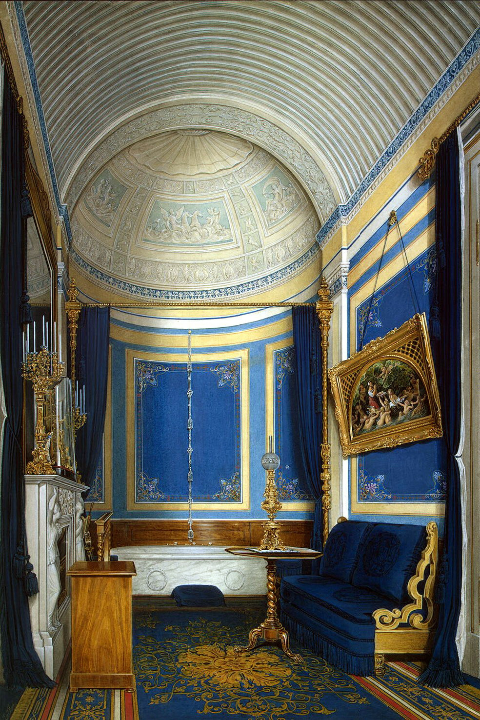 Edward Petrovich Hau. Bathroom of Grand Princess Maria Alexandrovna