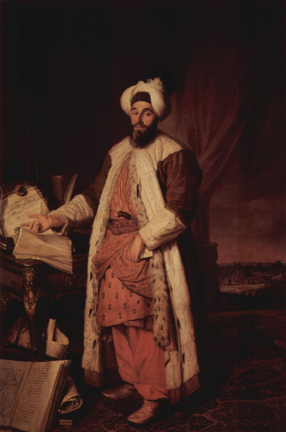 Jacques André Joseph Aved. Saeed Pasha