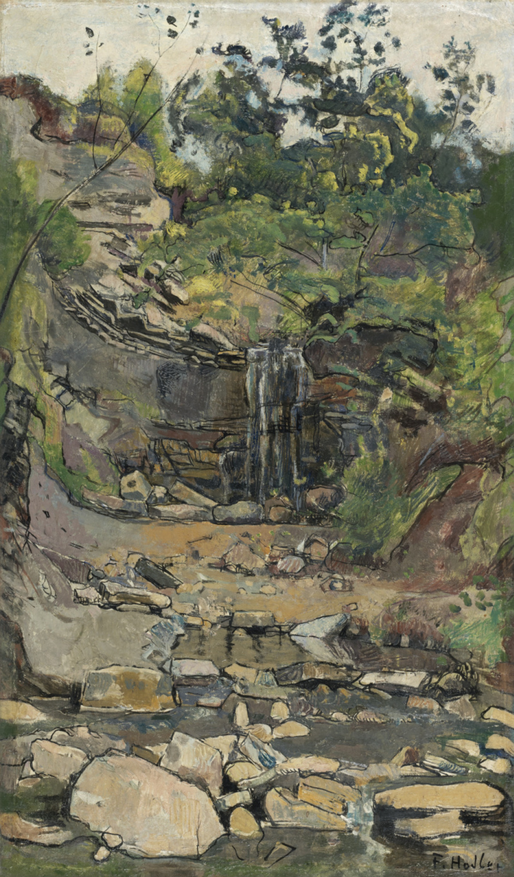 Ferdinand Hodler. Waterfall