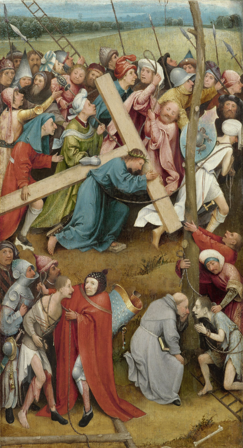 Hieronymus Bosch. The carrying of the cross