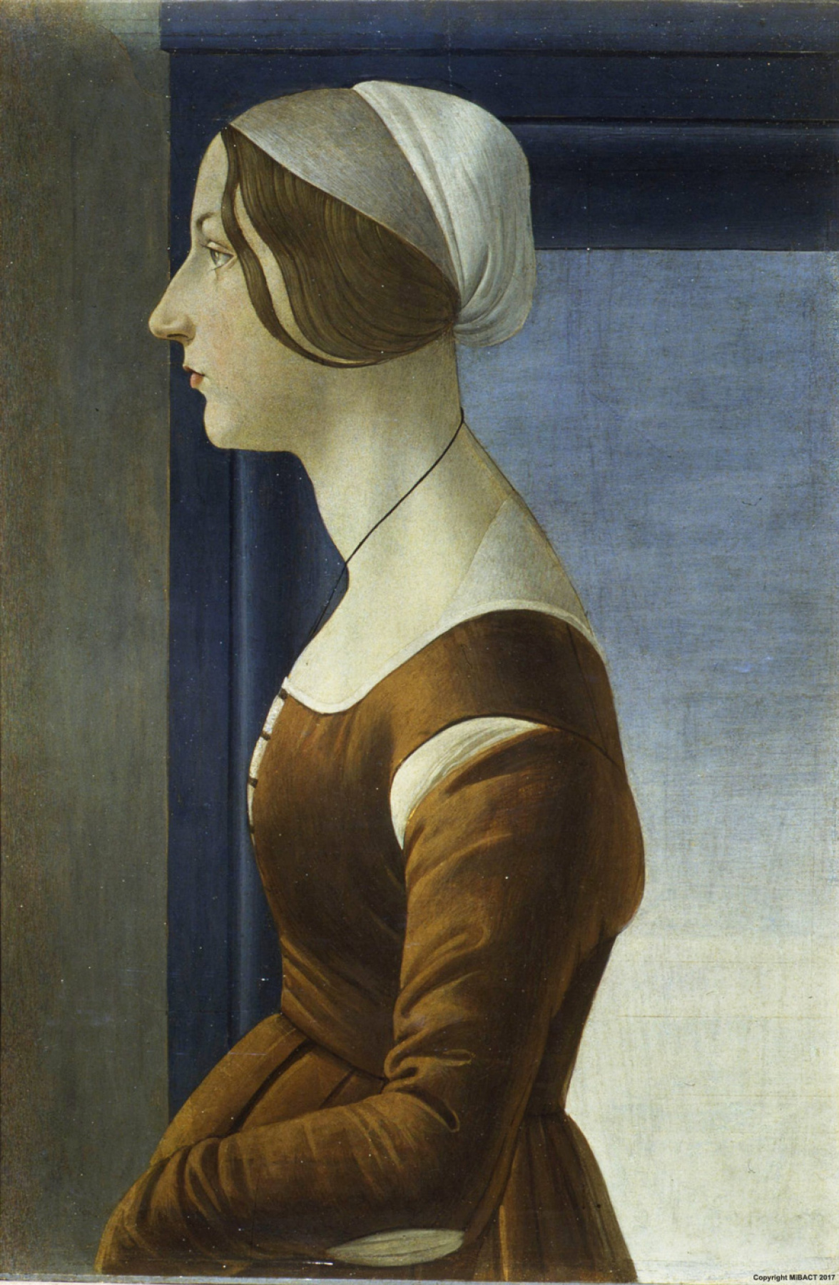 Sandro Botticelli. Portrait of a young woman