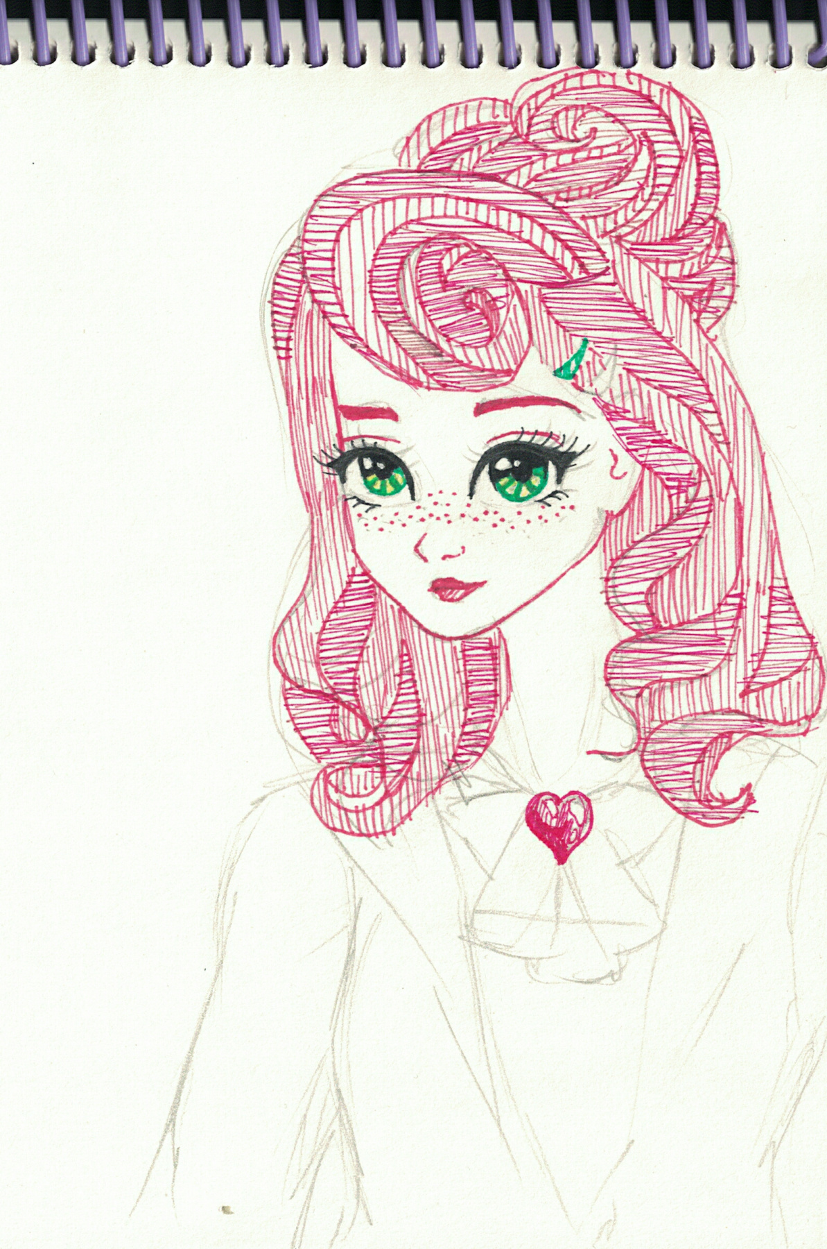 Ariana Arturovna Tolstova. Girl with pink hair