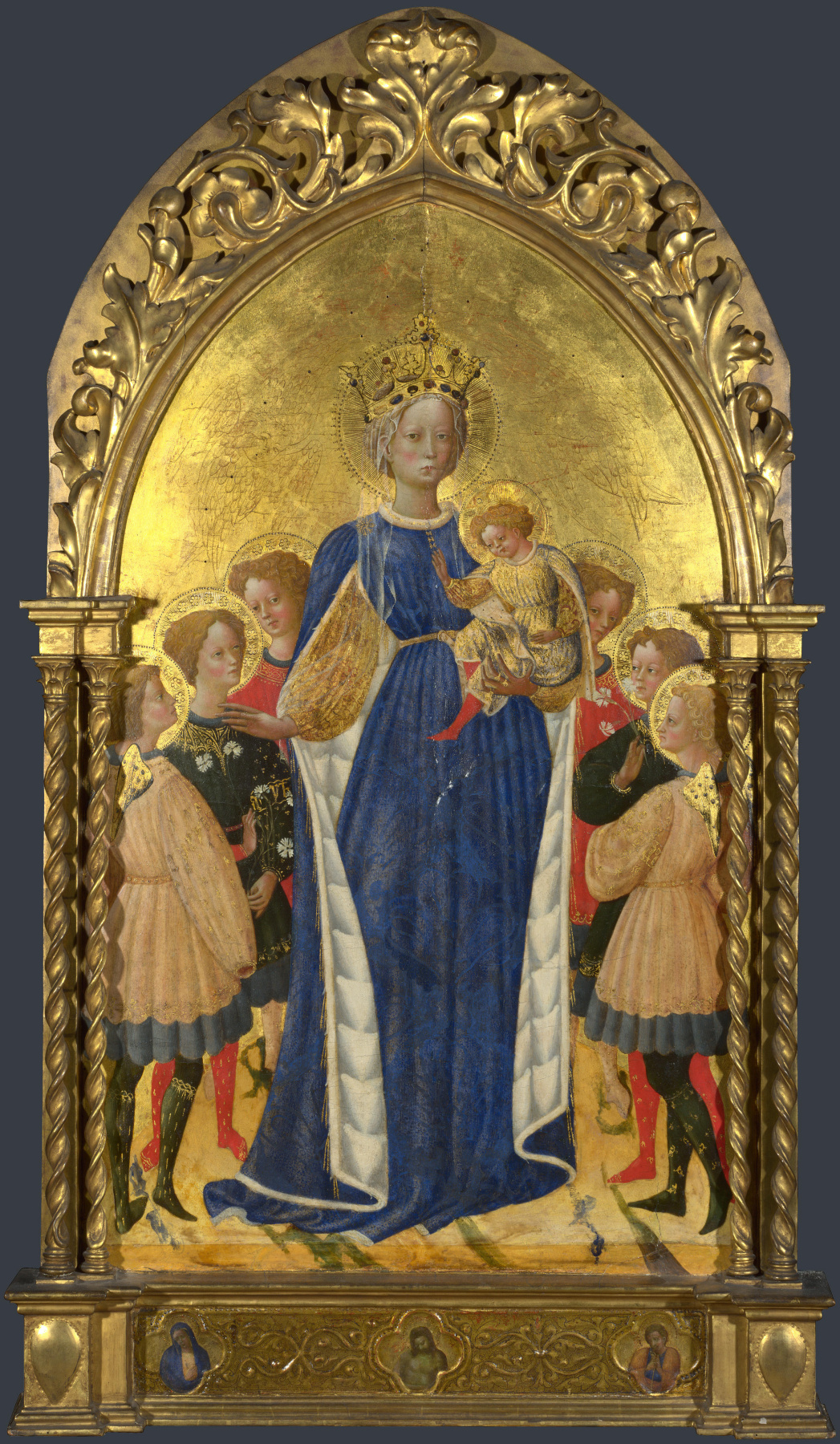D Antonio Di Bartolomeo Francesco. Madonna and child with six angels and two cherubim