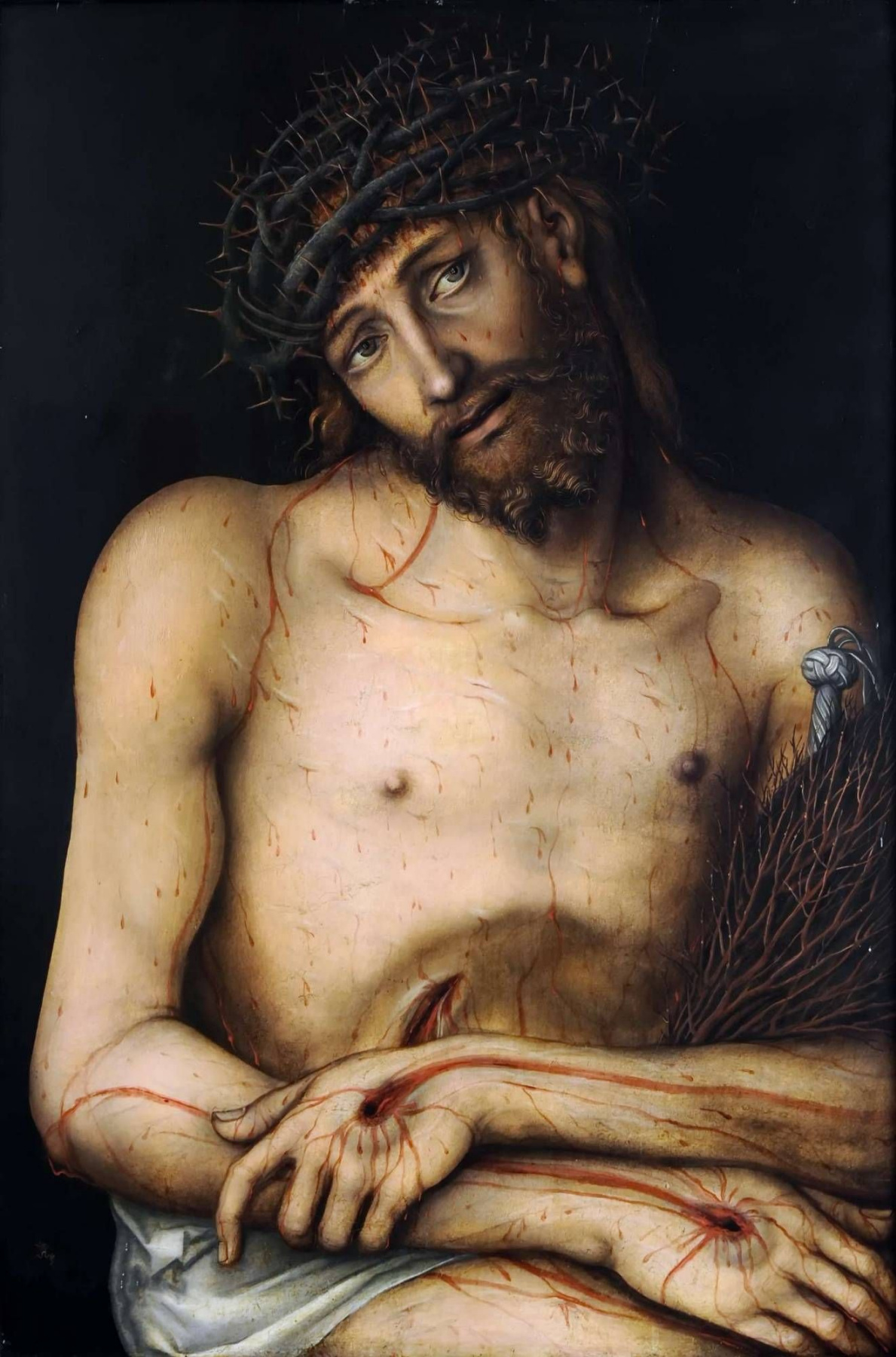 Lucas the Younger Cranach. Grieving Christ
