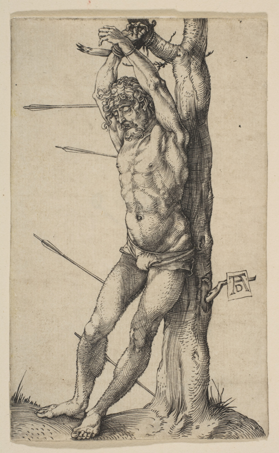 Albrecht Dürer. St. Sebastian at the tree
