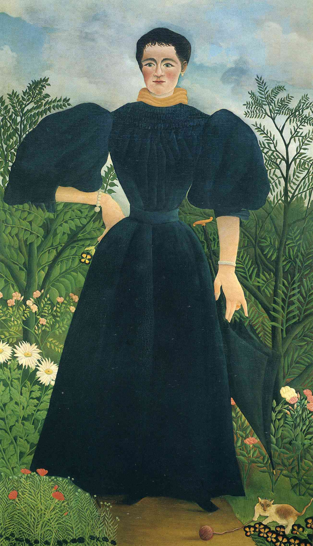 Henri Rousseau. The woman in black