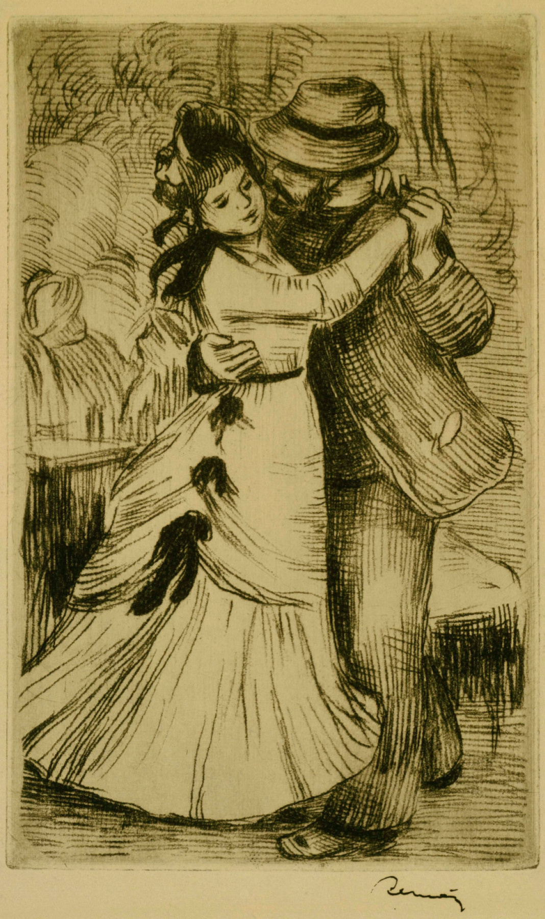 Pierre-Auguste Renoir. The dance in the village