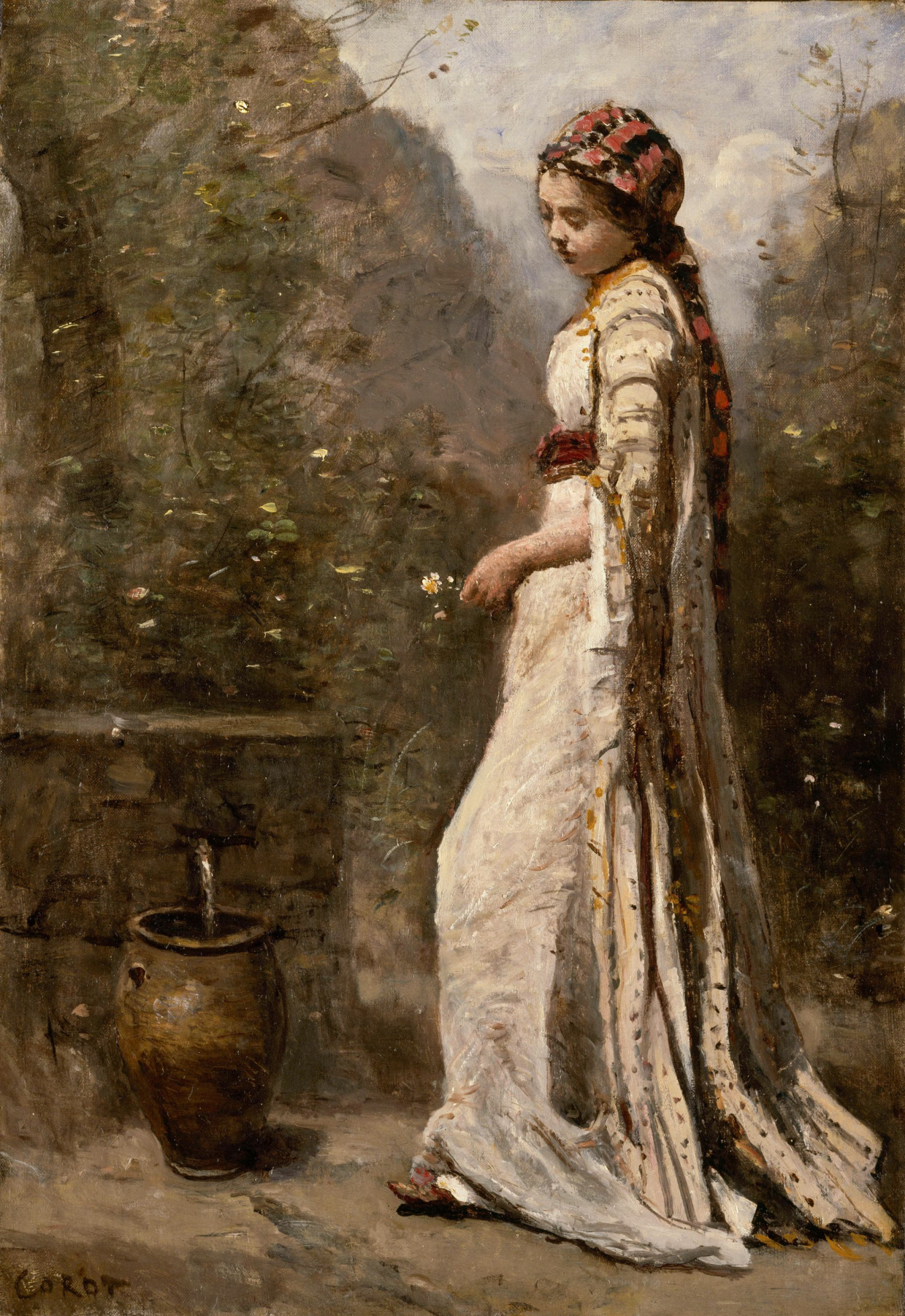 Camille Corot. Jeune Fille grecque à la fontaine