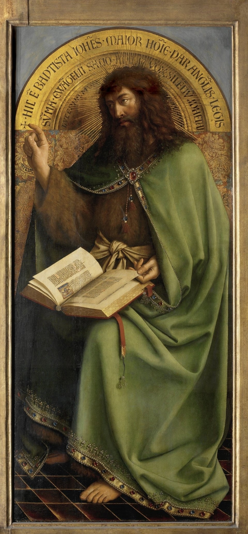 Jan van Eyck. The Ghent altarpiece. John the Baptist (detail)