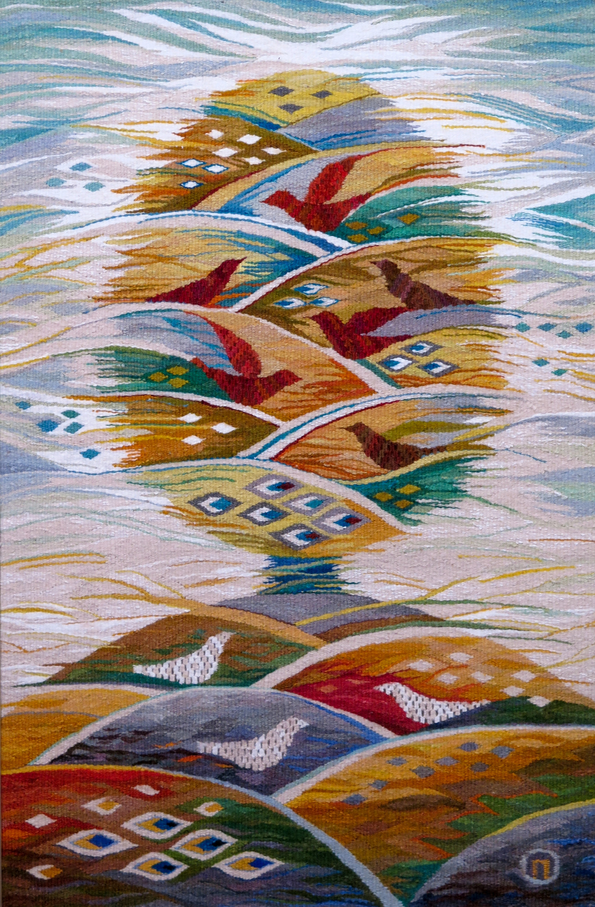 Olga Evgenyevna Pilyugina. Tapestry "Vesnyanka"