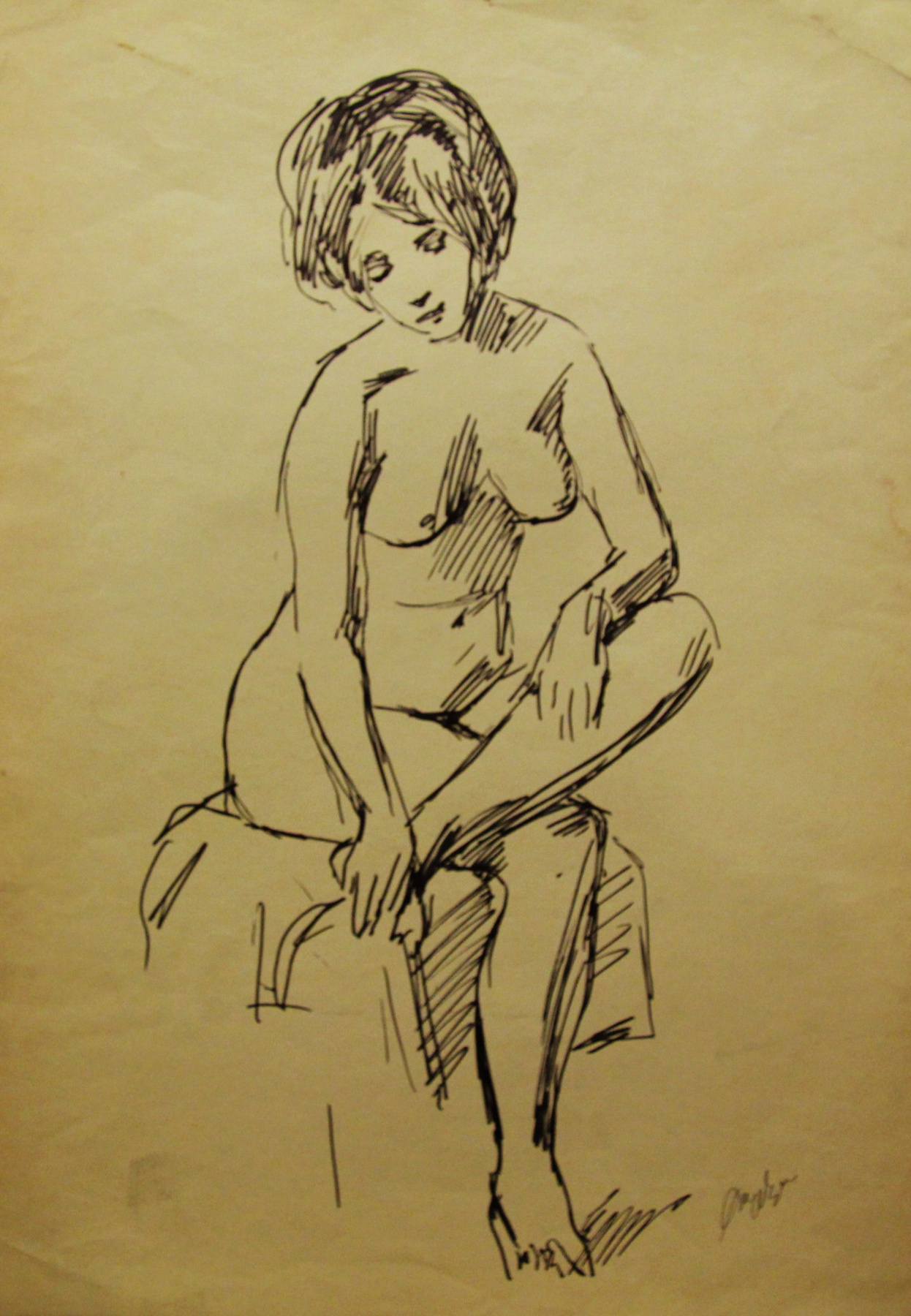 Gordon Meerovich Grigory (1909 - 1995). Undress model