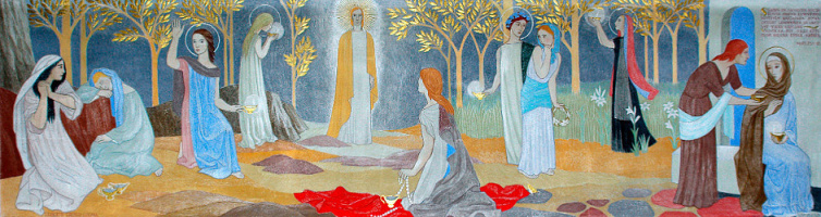 Tove Jansson, The Wise and Foolish Virgins altarpiece in Teuva Church, 1954 Tove Jansson, The Wise and Foolish Virgins altarpiece in Teuva Church, 1954