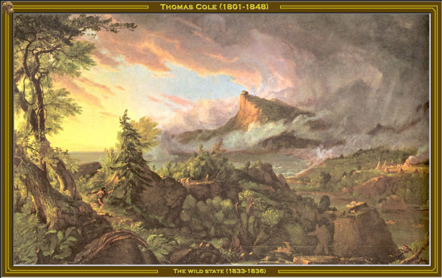 Купить цифровую версию картины: Томас Коул - Путь Империи. Первобытное  состояние, Нью-Йорк | Артхив