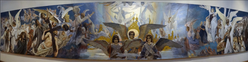 Viktor Vasnetsov. Triptych "the Joy of the righteous in the Lord. The threshold of Paradise". The sketch for the painting of the Vladimir Cathedral in Kiev
