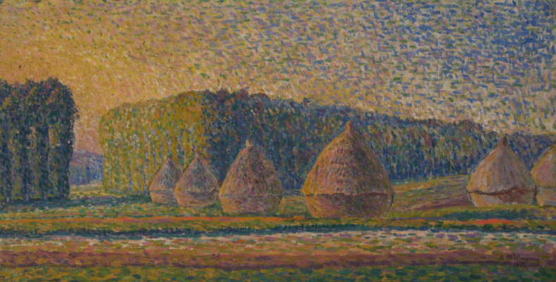 Рафаэл Шишманян. Вид на поле. Стога сена. 1913. Картон, масло. Национальная галерея Армении, Ереван Рафаэл Шишманян. Вид на поле. Стога сена. 1913. Картон, масло. Национальная галерея Армении, Ереван