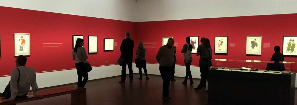 Exhibition view, Egon Schiele, 2017. Albertina, Vienna Exhibition view, Egon Schiele, 2017. Albertina, Vienna